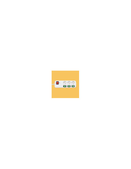 BASE MULTIPLE 3 ENCHUFES CON INTERRUPTORES