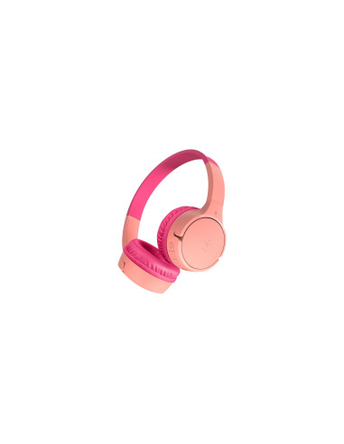 Belkin SoundForm Mini Auriculares Inalámbrico Diadema Llamadas/Música USB Tipo C Rosa