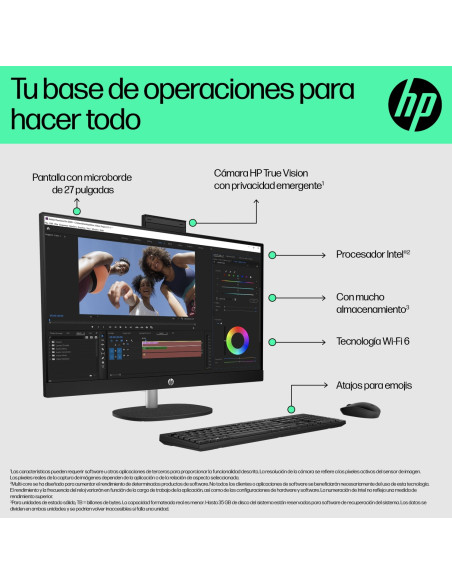 HP 27 inch All-in-One 27-cr0089ns PC Intel® Core™ i5 i5-1335U 16 GB