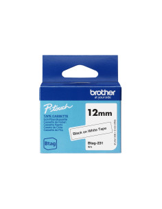 Brother BTAG-231 cinta para impresora de etiquetas Negro sobre blanco