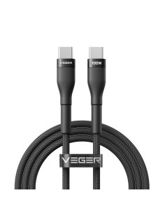 VEGER CC05 cable USB USB 2.0 1,5 m USB C 100 W Negro