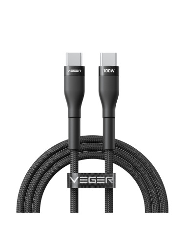 VEGER CC05 cable USB USB 2.0 1,5 m USB C 100 W Negro