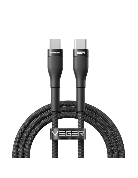 VEGER CC05 cable USB USB 2.0 1,5 m USB C 100 W Negro