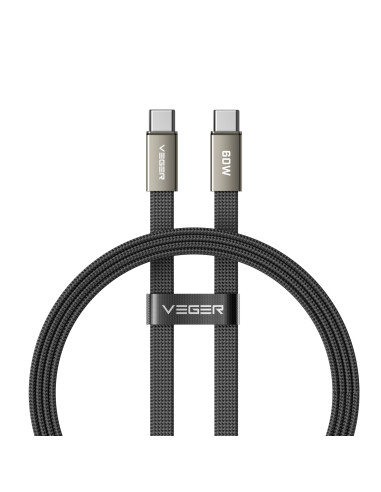 VEGER CC06-MTB cable USB USB 2.0 1,2 m USB C 0,48 Gbit/s 60 W Negro
