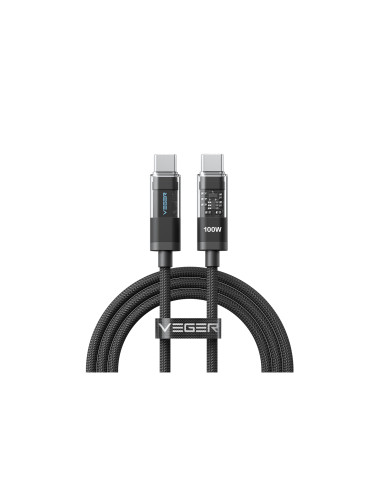 Veger Cable USB-C a USB-C Carga rápida PD 100W