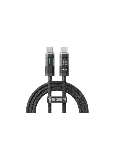 Veger Cable USB-C a USB-C Carga rápida PD 100W
