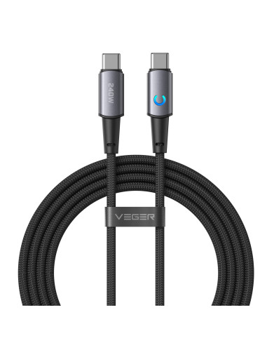 VEGER CC2-ZSD cable USB USB 2.0 1,5 m USB C 0,48 Gbit/s 240 W Negro