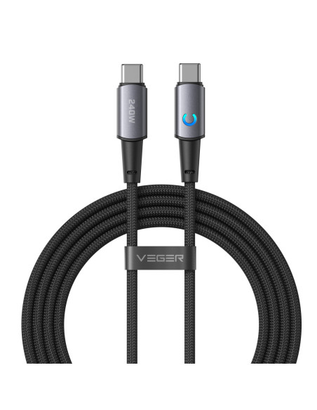 VEGER CC2-ZSD cable USB USB 2.0 1,5 m USB C 0,48 Gbit/s 240 W Negro