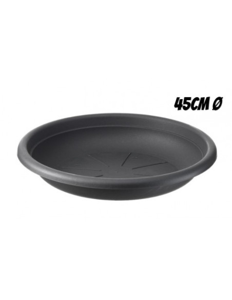 PLATO PARA MACETA 45CM ANTRACITA ARTPLAST