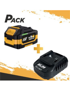 BATERIA 20V 4AH SERIE FAST BLIM + CARGADOR DE BATERÍA RÁPIDO 20V SERIE FAST