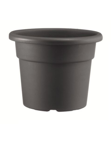 MACETA REDONDA DIAMETRO 20CM ANTRACITA ARTPLAST