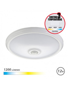 APLIQUE DE SUPERFICIE LED CON SENSOR 12W | 1200LM | LUZ CCT ELBAT