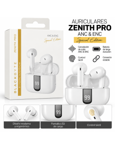 AURICULARES INALAMBRICOS EDICIÓN ESPECIAL ZENITH PRO BLANCO BLACKBYTE