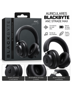 AURICULARES INALAMBRICOS ANC 2 STRIDE MAX NEGRO BLACKBYTE