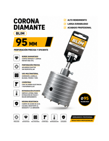 CORONA DIAMANTE 95 MM BLIM