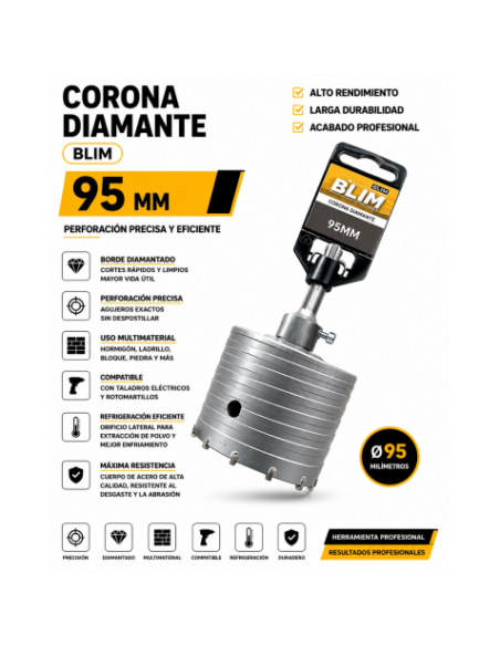 CORONA DIAMANTE 95 MM BLIM