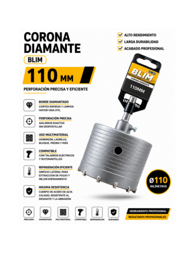 CORONA DIAMANTE 110 MM BLIM