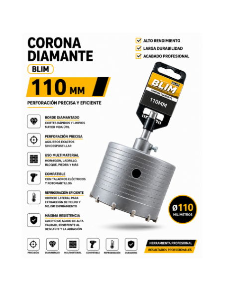 CORONA DIAMANTE 110 MM BLIM