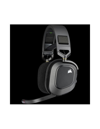 Corsair HS80 RGB Auriculares Inalámbrico Diadema Juego Negro