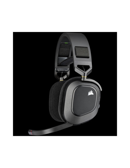 Corsair HS80 RGB Auriculares Inalámbrico Diadema Juego Negro