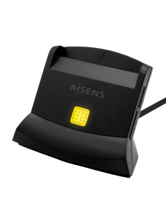 AISENS Lector De Tarjeta Dni Con Lector De Tarjetas SIM, SD, Micro