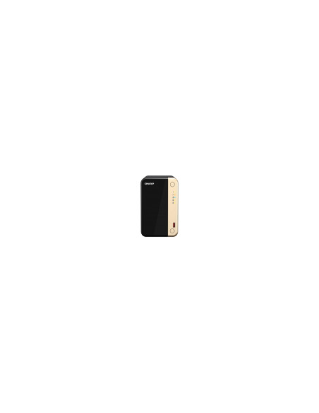 QNAP TS-264 NAS Torre Ethernet Negro, Oro N5095