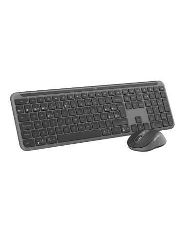 Logitech MK950 Signature Slim, teclado y ratón inalámbricos, diseño
