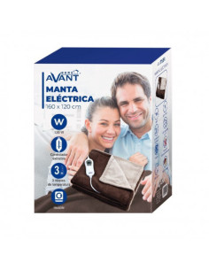 MANTA ELECTRICA 120W 160X120CM MARRON BEIGE AVANT