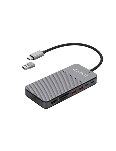Ewent EW1156 base para portátil y replicador de puertos Alámbrico USB