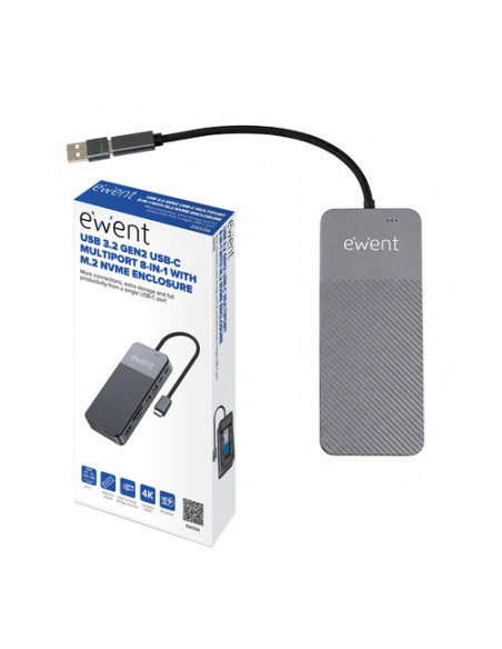 Ewent EW1156 base para portátil y replicador de puertos Alámbrico USB