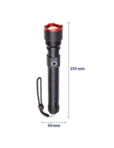 LINTERNA LED ALTA POTENCIA RECARGABLE USB TIPO C 20W 6000MAH F.BRIGHT