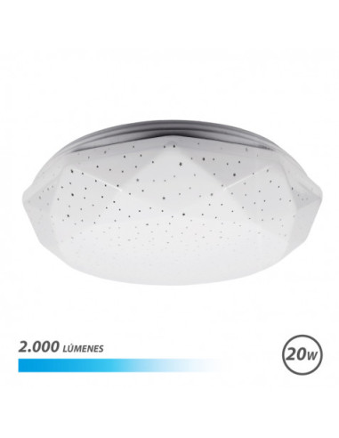 APLIQUE LED TECHO 20W 2000LM LUZ FRIA SERIE NEPTUNO ELBAT