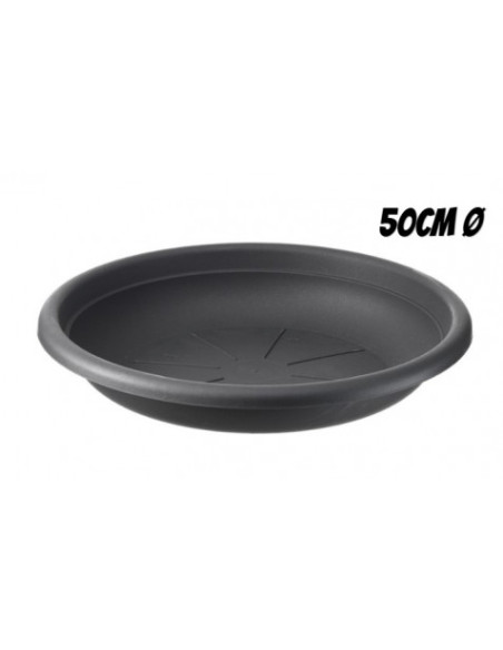 PLATO PARA MACETA 50CM ANTRACITA ARTPLAST
