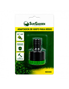 ADAPTADOR DE GRIFO 1/2\" - 3/4\" PARA RIEGO SUNGARDEN