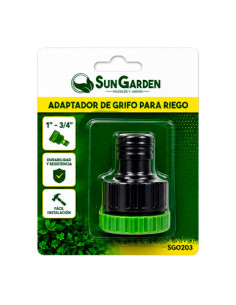 ADAPTADOR DE GRIFO 1\" - 3/4\" PARA RIEGO SUNGARDEN