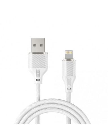 CABLE DE CARGA 6A USB A LIGTHNING 1 METRO BLANCO XO