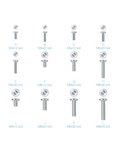 Kit montaje universal tooq para pantallas 68 piezas 2