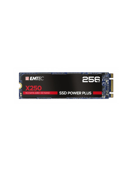 Emtec X250 Disco ssd M.2 256gb serial ATA III 3D nand negro