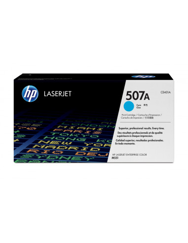 HP Cartucho de tóner original LaserJet 507A cian