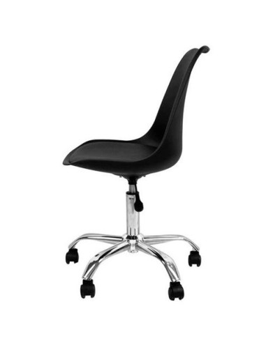 SILLA DE ESCRITORIO CON RUEDAS 97X47X58CM NEGRA