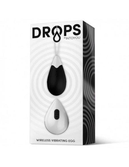 HUEVO VIBRADORCON SILICONA A CONTROL REMOTO NEGRO DROPS