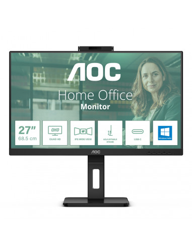 AOC Q27P3QW pantalla para PC 68,6 cm (27") 2560 x 1440 Pixeles Quad
