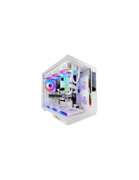 Mars Gaming MC-MIRAGE ATX Pantalla IPS 7,2" Cristal Templado Blanco