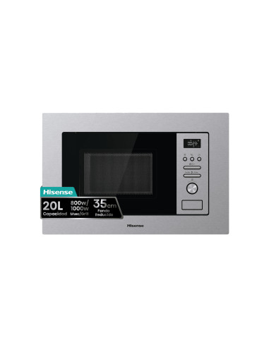 Hisense BIM320G41X microondas Acero inoxidable Microondas combinado