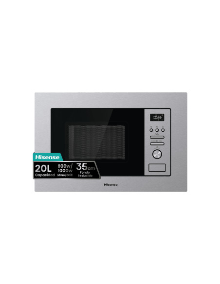 Hisense BIM320G41X microondas Acero inoxidable Microondas combinado