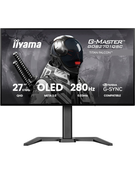 iiyama G-MASTER GOB2701QSC-B1 pantalla para PC 68,6 cm (27") 2560 x 1440 Pixeles 2K Ultra HD OLED Negro