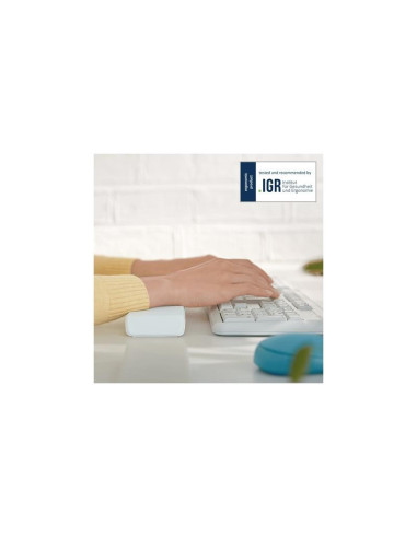 REPOSAMUÑECAS TECLADO LEITZ ERGONOMICO LIGHT GREY
