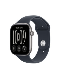 Apple Watch Series 12 (GPS) - Caja de aluminio en gris espacial (42 mm) - Correa deportiva azul marino - Talla S/M