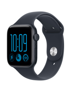 Apple Watch SE (3nd generation) SE 3 (GPS + Cellular) - Caja de aluminio en color medianoche de 44 mm - Correa deportiva azul ma