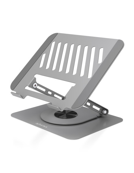 AISENS Soporte de Sobremesa XL Giratorio Ajustable para Portatil /